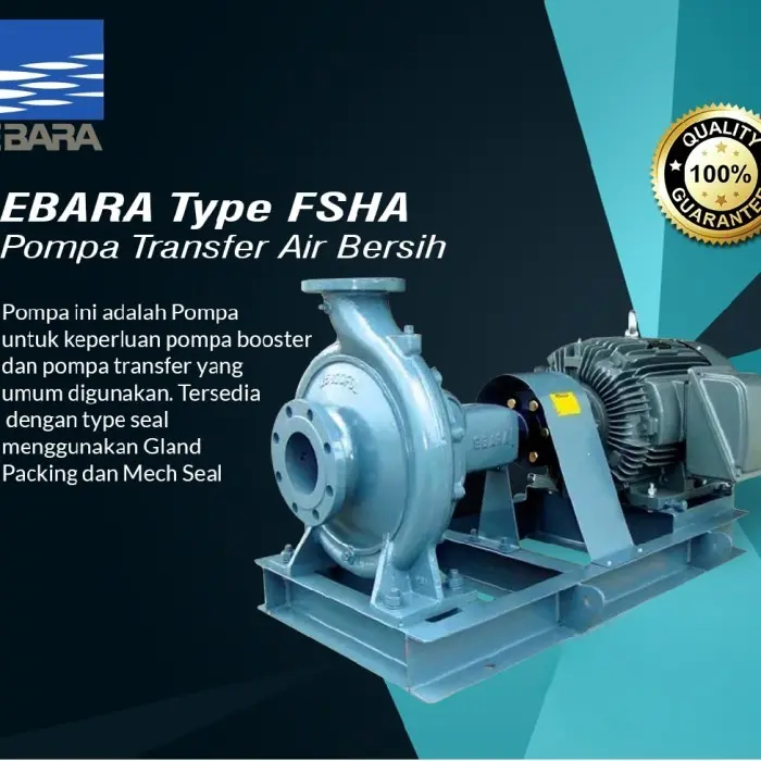 Pompa Air Ebara 50x40 FSHA + Motor Dinamo 2,2Kw