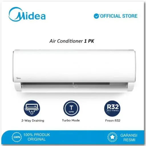 AC Midea 1 PK Standard - R32 Series - MSAF-09CRN2